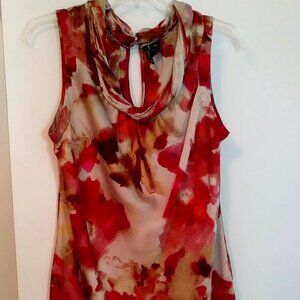 New Directions Sleeveless Floral Blouse | Top | Size 1X